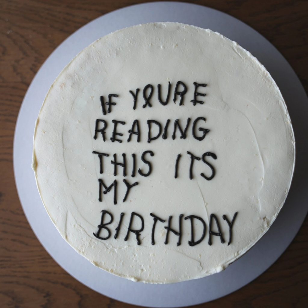 message cake